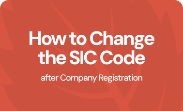 How to change the SIC code after company registration