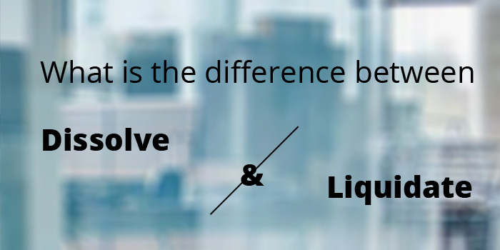 What is the difference between dissolution and liquidation?