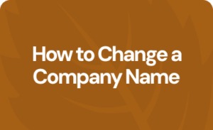 How to change a company name
