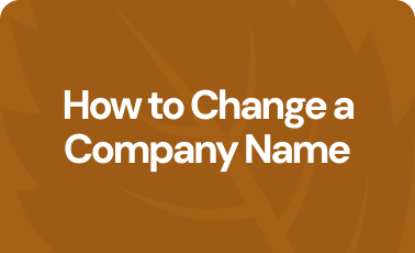 How to change a company name