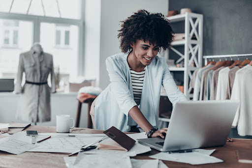 woman in an office